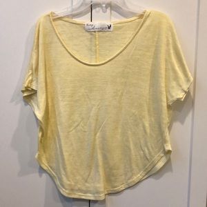 Butter Yellow Burnout T-shirt